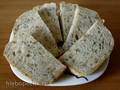 Wheat bread with seeds and herbs