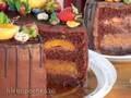 עוגת שוקולד-משמש טעים