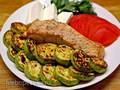 Salmon baked with zucchini (Princess 115000 pizza maker)