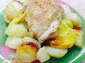 Chicken thighs with potatoes It couldn't be easier, but always delicious (Steba KB28ECO line oven)