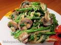 Green beans salad with mushrooms