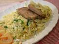 Orzotto pasta with pickled lemons