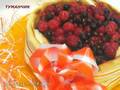 Bavarese cake - berry basket (from frozen berries)