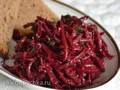 Beetroot salad marinated with nuts