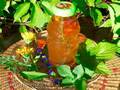 Healing coniferous syrup from medicinal and spicy garden plants