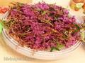 Granulated tea from fireweed flower brushes