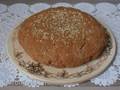 Whole grain rye-wheat flatbread with kefir