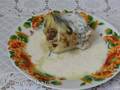 דג במיץ משלו במילוי חרדל-יוגורט