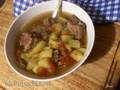 Cabbage soup with sauerkraut in a slow cooker