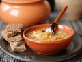 Lean turnip cabbage soup with buckwheat