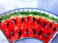 Watermelon wedge salad