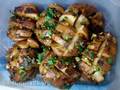 Salt striped potatoes (Tortilla Chef 118000 Princess bakeware)