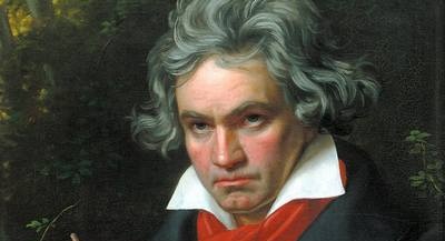 לודוויג ואן בטהובן. מלחין שהלחין אודה לשמחה בשקט מוחלט.