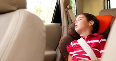 Safety rules for transporting children in a car