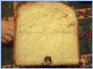 לחם לבן רך מאוד (יצרנית לחם)