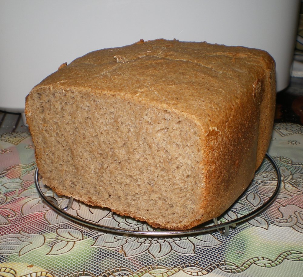 Panasonic SD-2501. Rye-wheat bread on water.