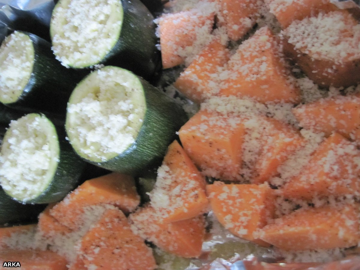 Zucchini with Dor Blue cheese