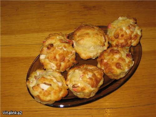 Crab stick muffins