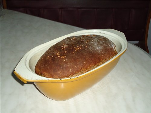Wheat-rye bread on yogurt (oven)