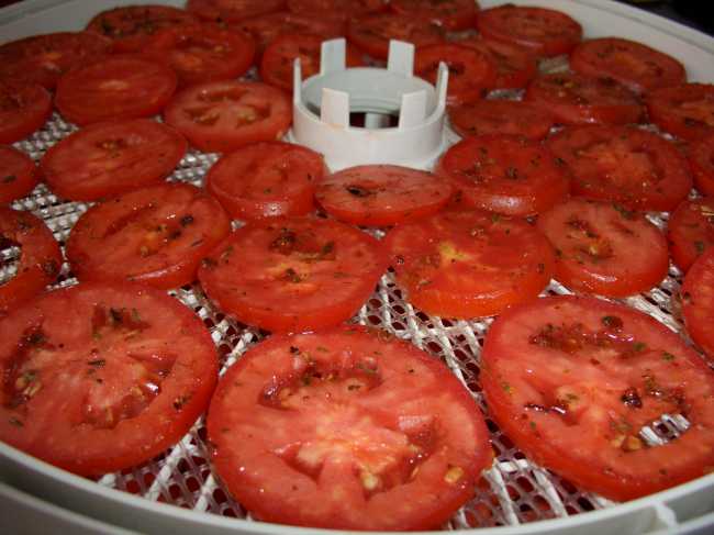 שבבי עגבניות עם תבלינים